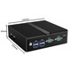 Double Control mini industrial computer dual network port dual serial port J6412 N100 J4125 all-aluminum fanless embedded industrial mini computer 8G memory 256G solid state H31FX-N150 dual network dual serial three display DDR5