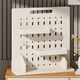 Julihui desktop hole board storage rack cream style upright computer desk desk partition bezel storage display rack upgrade combination cream white 20*37*10cm
