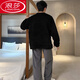 Langsha Coral Fleeme Pajamas Мужская осень и зима плюс флисовая утолщенная теплое подростка для мальчиков фланелевая домашняя одежда набор 3882 Письмо перьев мужской стиль L