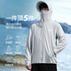 Huili sun protection clothes men summer cool breathable skin clothes UV fishing clothes thin beach jacket men