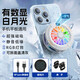 Magnetischer Handy Kühler Magnetischer Halbleiter -Rücken -Clip -Kühlung Stilles Kühlwerkzeug für iPhone Xiaomi Huawei Schwarzer Hai OnePlus Apple iPad Tablet Game Live -Sendung [Magnetic Ice Making] White/15W Overtrocking Cold Core/Magnetic Back Clip/Universal Model Model
