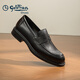 Goldlion Men's Shoes Casual Leather Shoes Business Sleeves Versatile Men's Shoes Soft Soled Loafers G521330761AAA Black 43