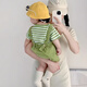G.DUCKKIDS little yellow duck baby overalls suit summer thin baby summer jumpsuit newborn 2025 new two-piece set 73cm 73