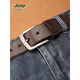 Jeep Spirit Head Layer Cowide Belt Männer echte Leder Jugendgürtel Casual Pin Schnalle Männer handgefertigt Jeansgürtel 1047 [Retro Bronze Schnalle] Verdickter Gürtel 110 cm