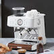 Petrus Dual-Kessel Italiener Voll halbautomatische Kaffeemaschine Haushaltsmilchmilch-Schaummaschine Schleifmaschine kleines Meersalz weiße PE3899 [offizielles Lagerhaus gerade Haare]