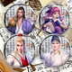 
Li Xingyun and Ji Ruxue Painting the Bad Man in the World of Jianghu Ancient Style Double Flash Badges Around Bar Chi Exquisite Millet Bad Man-L6627 Yuan Tiangang [Laser Plain] Double Flash Ba Chi + Storage Box