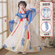 姿伟祺女童夏季汉服连衣裙公主古装裙子 9208汉服 【收藏流苏】 均码 110