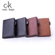 Casa-kups portefeuille en cuir authentique Nouveau sac de carte carte carte Boîte de cartes anti-Theff Brush Men and Women Ultra-Thin Id sac métal grande capacité apparaît automatiquement