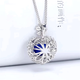 HEEKAIYI Royal Sapphire Necklace Women's Diamond Pendant Luxury Jewelry Chinese Valentine's Day Birthday Gift for Wife and Girlfriend <Supports Re-inspection> 2.98 carat pendant + 18K gold chain
