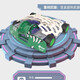 Children's toys Hebaobots vs. intelligent remote control double-player fighting robot mecha assembly toys Tank VS tombstone venue model New super large venue