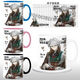 
Yao Wanxi returns to the future 1999 surrounding water cups, Vertin 6-star antimony 37 drinking water anime mug friend gift G1055-[East to Berlin] [White mug + snow top lid]