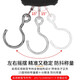 Portable scale electronic scale portable large-scale handle with tape measure household high-precision hand-scale spring scale fish scale black large handle with 1.5 meters tape measure battery 0kg 0g