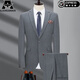 
AJGNEAMAIN Italian light luxury suit men's spring Korean style slim wedding banquet business casual suit jacket SM9901-Black [two buckles without slit] S 165/84A [recommended 100-110Jin [Jin equals 0.5 kg]]