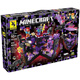 LANSHU compatible with Lego Minecraft assembled toys boys surrounding 695 lava cave children building blocks 680 gift box new Morita Cave [Exquisite gift box with light]