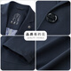 Suisse décontractée de Lilang Men's Spring and Automne Style coréen Menan Slim mince Fashion Fashion Single Veste tendance 12397 Bleu M 170