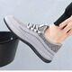 Sommer Casual Shoes Herren atmungsaktives Netz weicher Sohle Turnschuhe Nicht rutschende und langlebige Arbeitsschuhe Schuhe Alte Peking-Stoffschuhe Männer grau 42