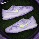 Nike Tianlang Football Nike Tiempo Legende 10 Mittelklasse TF gebrochener Nagel-Mann-Gras-Fußballschuhe Männer HF1591-500 Lila Grünblau#HF1591-500 40.5 (255 mm) US7.5