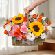 Zorah Flower Express, sunflower and rose mix and match bouquets and baskets, birthday gifts, nationwide citywide delivery, carnations and sunflowers, mix and match flower baskets