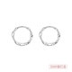Mansheng s999 sterling silver ear piercing earrings for girls new 2025 popular earrings for women to sleep without removing ear bone stud earrings Mobius earrings pair 10mm