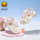 B.Duck Little Yellow Duck Children's Shoes Baby Baotou Sandals 2025 New Summer Baby Shoes Toddler Shoes Breathable Soft Sole Shoes Rice Noodles Size 23 Suitable for Feet Length 14.1-14.8cm