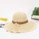 New summer women's monochrome sun protection large brim sun hat mother hat sunshade dome straw hat cool hat fisherman hat pink