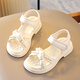 Huilirui Girls Sandals Summer 2025 New Fashion Children's Soft Sole Non-Slip Princess Beach Sandals and Slippers for Girls and Big Children's Shoes Beige Main Picture 32