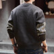 
Post-exploration American retro 698g heavy sweater men's winter thickened sweater loose 2024 new men's autumn and winter jacket dark gray L (125-145Jin[Jin equals 0.5 kg])