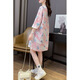 Jingpu Feifa mm large size T-shirt skirt summer loose Korean version design 6198 beige yellow (strawberry) M Recommended 80-110Jin [Jin equals 0.5 kg]