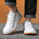 Yuanhang Dusameya Dushamia Privatmustern modisch vielseitiges Paar leichter Luxus-Freizeitbrettschuhe High-End-Kuhlatten-Herrenschuhe Reddit Pole White 6627 38 Reddit Pole 38