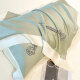 Zhewei Xiaoqing Summer Washing Ice Silk Silk Bedding Sheet Four-Piece Silky Naked Sleeping Quilt Cover Bedding SN7371 Luo Yisha Light Green - Milk Cover [Silky Naked Feel] 0.9 Dormitory Bed Three-Piece Quilt Cover 150*200 Bed Sheet Style '