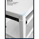GUANGBAI mobile computer trolley four-wheel equipment rack operation and maintenance trolley computer room workbench computer trolley instrument car white PB9712 luxury double support black and white optional
