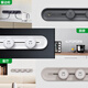 Schneider Track Socket Modelo insignia de segunda generación montado en la superficie sin complemento y desconectación de la serie Shanyi se pueden mover sin golpear el enchufe de pared Yayi Versión 50cm+3 cinco hoyos [Moon Shadow White]