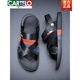
CARTELO Sandals for men in summer 2025 new fashionable soft-soled beach shoes for men wearing waterproof and non-slip sandals for driving two-piece black 9793 39