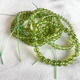 Fat Donglai's same style peridot bracelet, ice-kind crystal, natural l bracelet, ice-transparent green August, peridot necklace with shape