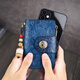 À travers Lumière Luxury Marque Vérineuse en cuir véritable sac, sac de clés en cuir masculin et femme à coupon multifonction du portefeuille de cartes de cartes de grande capacité