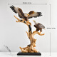 Taijinrui desk ornaments Dapeng spreading wings eagle crafts eagle sculpture TV cabinet entrance wine cabinet living room decoration BY2241 branch eagle