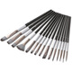 15 Nylon Haarkunst Pinsel Schwarzweiß Nylon Haar Aquarell