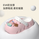 SEVEN ONLY OLINE acrylic shoe flower DIY children's clog shoes for women summer with heel two-color removable soft bottom EVA baby sandals pink 16 cm inner length 160 foot length about 15-15.5 to wear