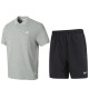 Nike (Nike) Спортивный костюм мужчина 25 летняя новая лацветная рубашка поло в рубашке с короткими рукавами пять шорт с пятью шортами с двумя частями. FN3895/063+DV9345/010 с
