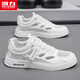 
Huili men's shoes summer breathable mesh white shoes hollow sandals sports shoes men white 41