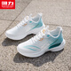 Chaussures masculines de Huili Automne Chaussures sportives polyvalentes pour hommes 2025 Nouvelles chaussures décontractées Chaussures de course pour hommes Soft Sole Shoes-Absorbing Shoes Men's Trendy White Haze Blue 42 (260 mm) Taille masculine