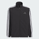 Adidas jacket men's autumn new ragdoll sleeve sportswear casual loose woven stand collar jacket jacket KC3892/black-three stripes/stand collar M