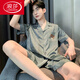 浪莎（LangSha）短袖男士睡衣冰丝2025新款春夏秋季青少年学生仿真丝绸家居服套装 冰丝6626 L 建议身高170左右，体重100-1