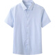 Pang Donglai DL [Recomendado por la madre central] Tops de hombres con colas en la textura de moda de verano camisas de manga corta con cuadros azules de la lago de moda, tamaño promedio 3895-105Jin [Jin equivale a 0.5 kg]