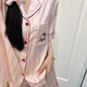 梦特娇（MONTAGUT）甜美可爱Kitty冰丝睡衣女2025新款感夏天薄款家居服套装 kad#13546 均码 m建议75-95斤