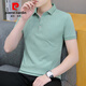 Pier Cardin Summer Collar Camiseta para hombres Polo de manga corta para hombres Lapa de la solapa sólida Paul Jóvenes informales de negocios de mangas a media manga