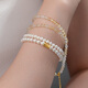 Dara Pearl Bracelet 925 Silver Noble Support Bracelet Birthday Gift for Girlfriend Wife Mom Freshwater Pearl Bracelet