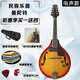 天鹅（SWAN）西洋乐器八弦曼陀铃琴 电声曼陀林吉他琴 民族乐器藏族曼陀铃琴 电声款透明黑亮光沙比利材质