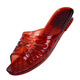 Yunyouli (yunyouli) summer women's crystal sandals comfortable flat heel PVC slippers 1478 yellow 38
