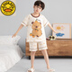 G. DUCKKIDS男童睡衣纯棉短袖卡皮巴拉2025超火两件套夏装儿童家居服大童套装 N694哪咤 150 cm/大童S码体重70-85斤拍这